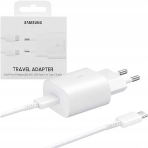 Samsung Travel Adapter TA800XWEGWW 
Super Fast Charging (25W)/ USB Type-C Cable white